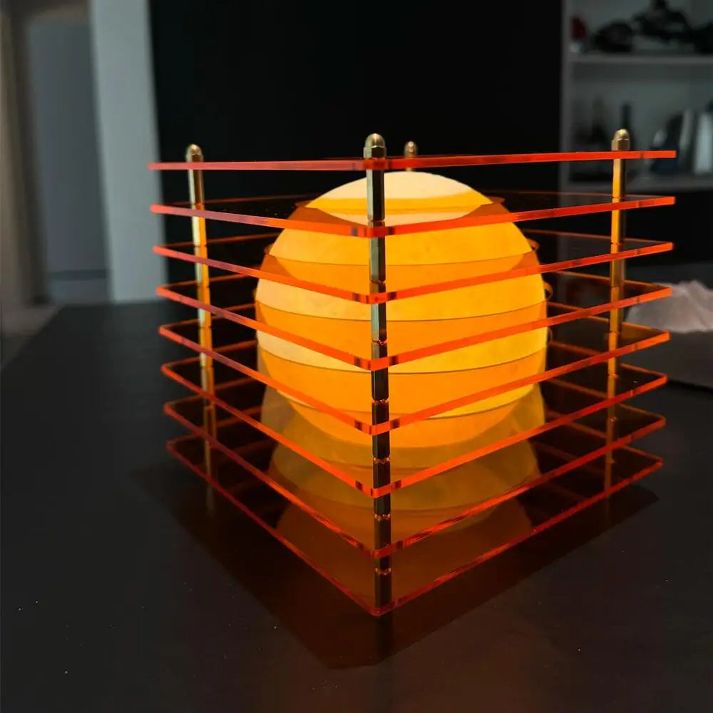 16-fargers oppladbar nattlampe — Akryl, ambient, soverom/skrivebord