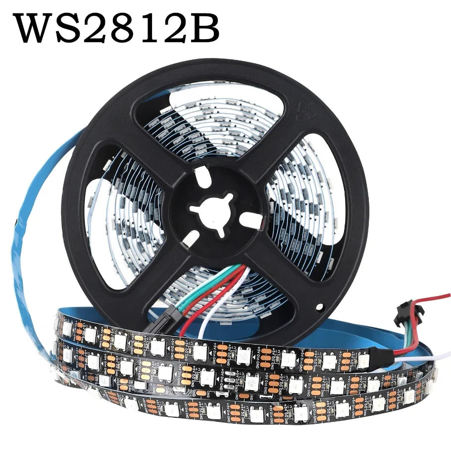 WS2812B LED-strip — 5V, 30/60/144 LEDs/m, IP30/IP67