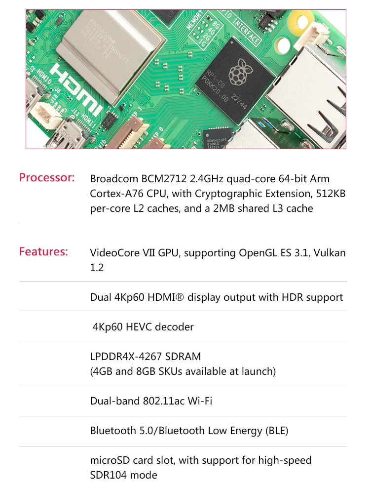 Raspberry Pi 5 — Med Etui & Strøm  Mange varianter Velg bundle