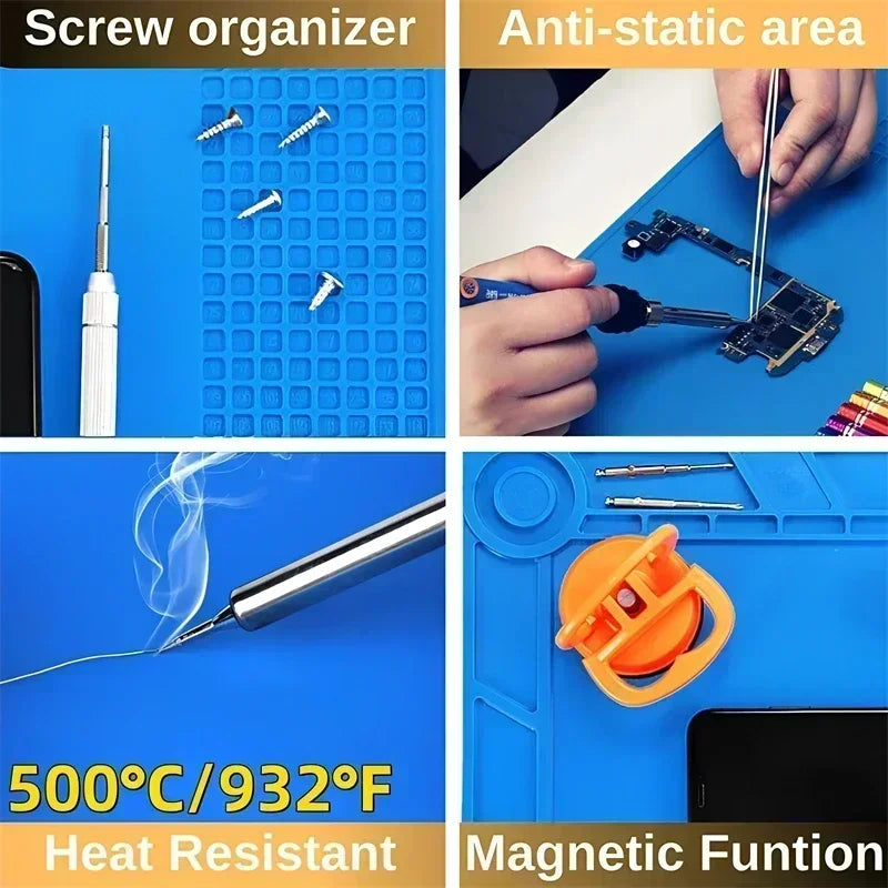 Magnetisk Silikonmatte — Varmebestandig, Antistatisk