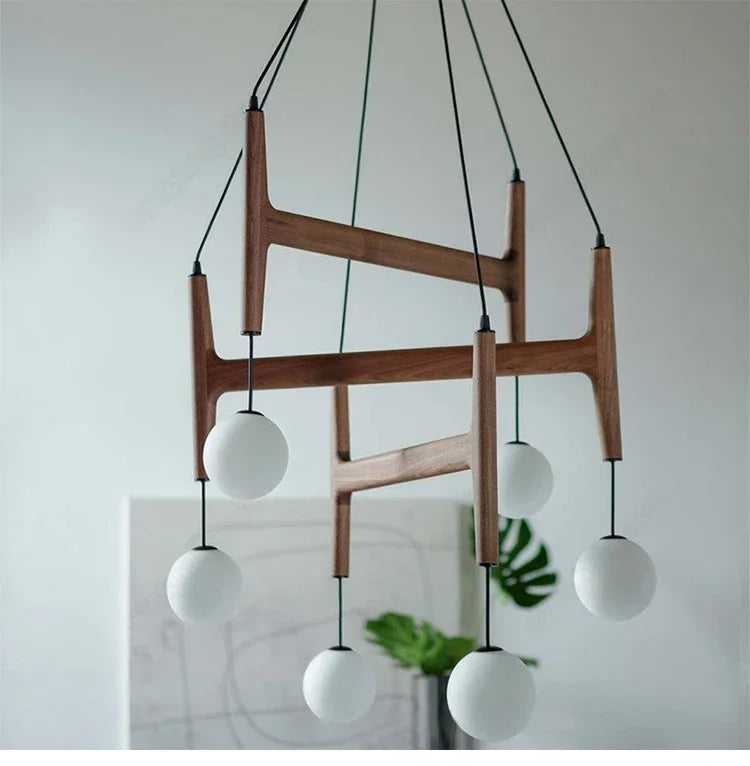 Porada ASTRA Trelampe — Retro, flerhodet, LED (stue/restaurant)