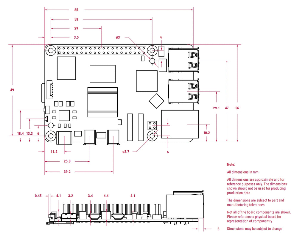 Raspberry Pi 5 — Med Etui & Strøm  Mange varianter Velg bundle