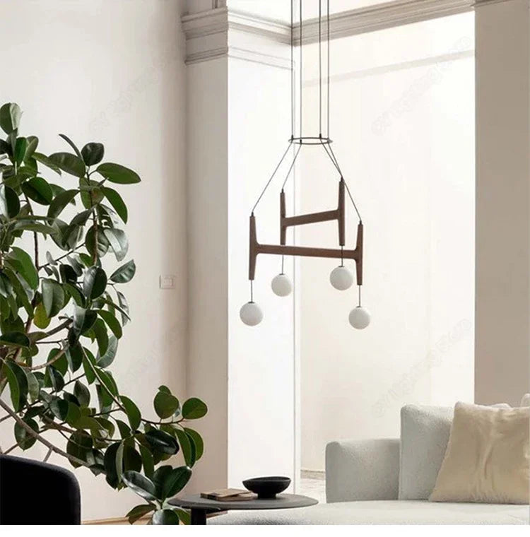 Porada ASTRA Trelampe — Retro, flerhodet, LED (stue/restaurant)