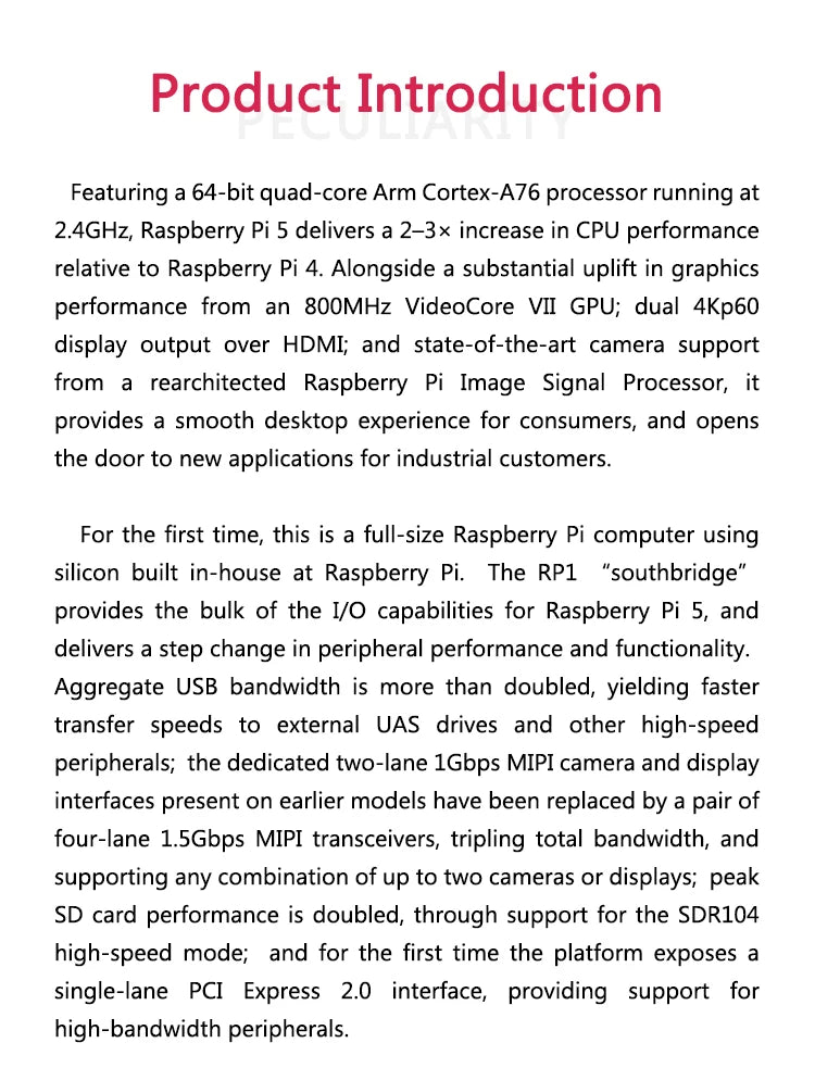 Raspberry Pi 5 — Med Etui & Strøm  Mange varianter Velg bundle